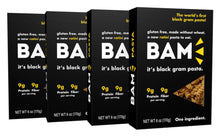 Load image into Gallery viewer, BAM Snacks Black Gram Pasta - Rotini (Pack of 4)