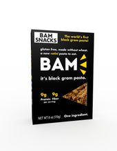 Load image into Gallery viewer, BAM Snacks Black Gram Pasta - Rotini (Pack of 12)